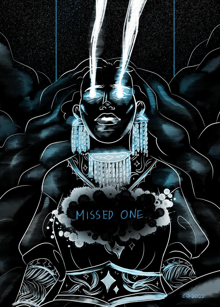 Illustration from Prologue, Page 8 of my webcomic Aster and the Fire (AATF)