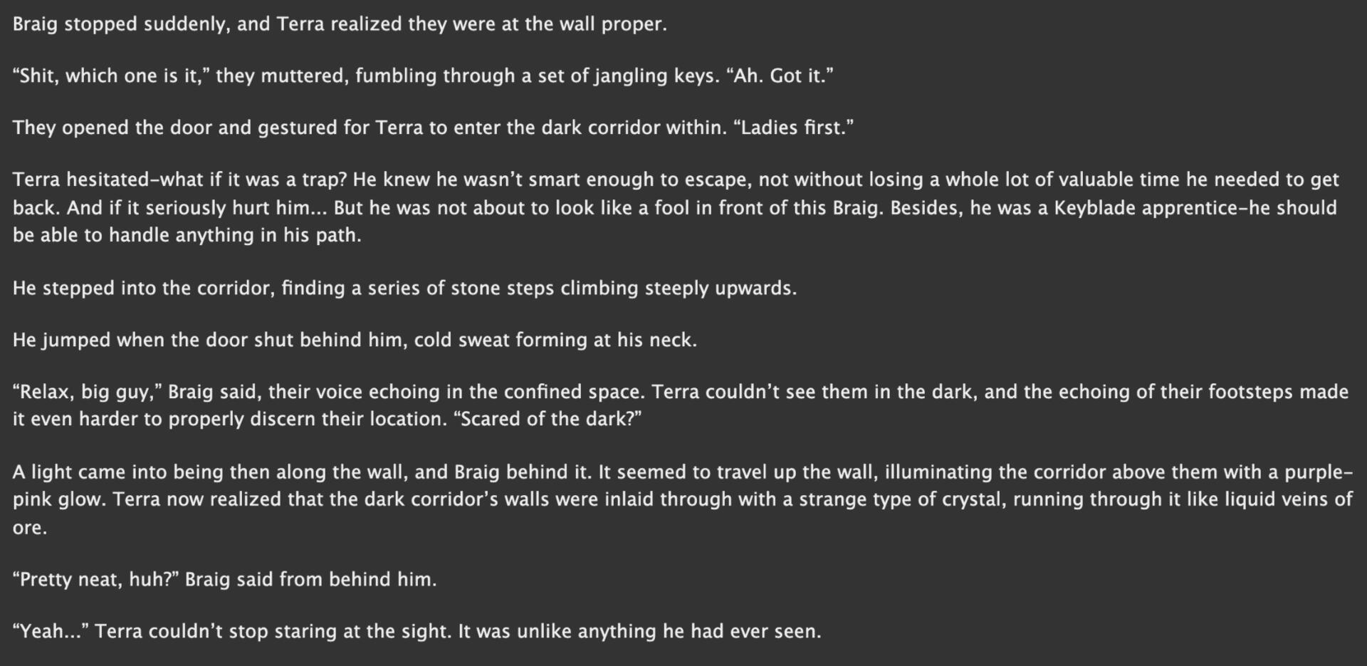 Excerpt from To Lure a Himbo, Chapter 1.